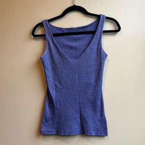 Michael Stars purple metallic tank top